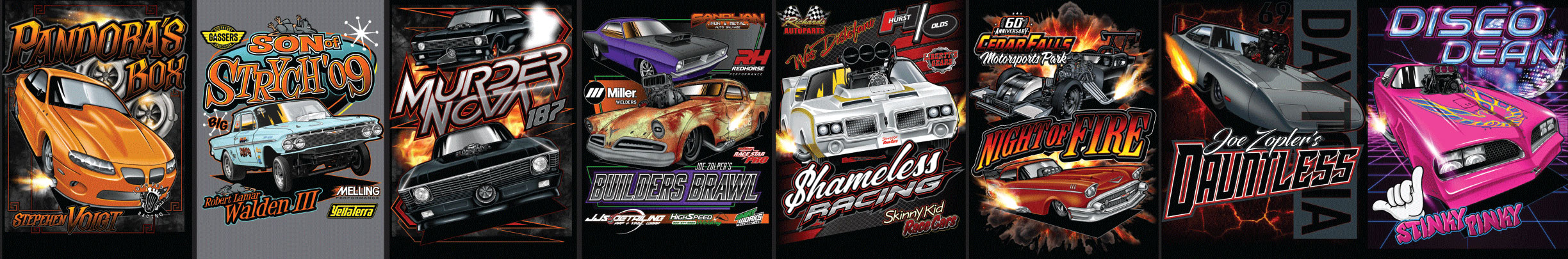 Shirt Works Racewear Drag Racing Banner